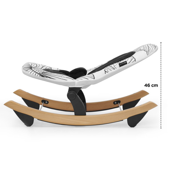 Шезлонг-качалка Kinderkraft Finio Black/White (KKBFINOBLK0000)