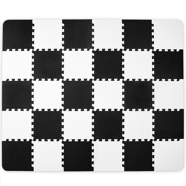 Килимок-пазл Kinderkraft Luno Black, 30 элементов (KKMLUNOBLK0000)
