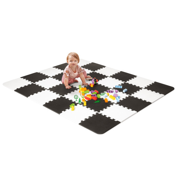 Килимок-пазл Kinderkraft Luno Black, 30 элементов (KKMLUNOBLK0000)