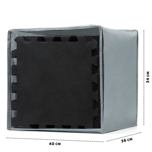 Килимок-пазл Kinderkraft Luno Black, 30 элементов (KKMLUNOBLK0000)