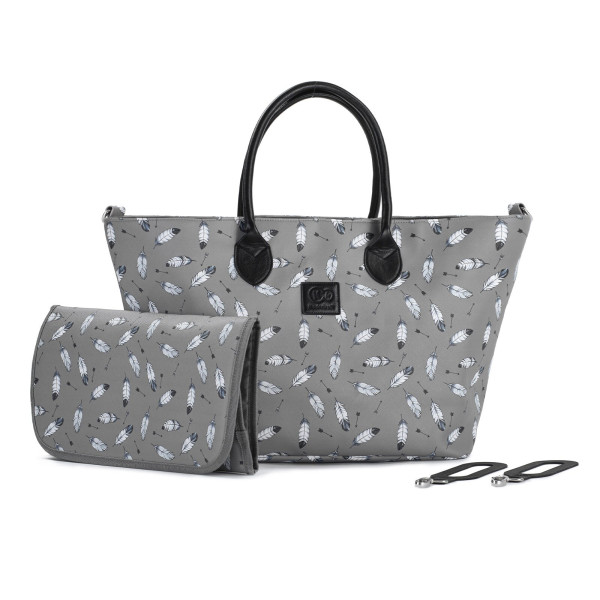 Универсальная коляска 2 в 1 Kinderkraft Prime Gray + MommyBag (KKWPRIMGRMB200)