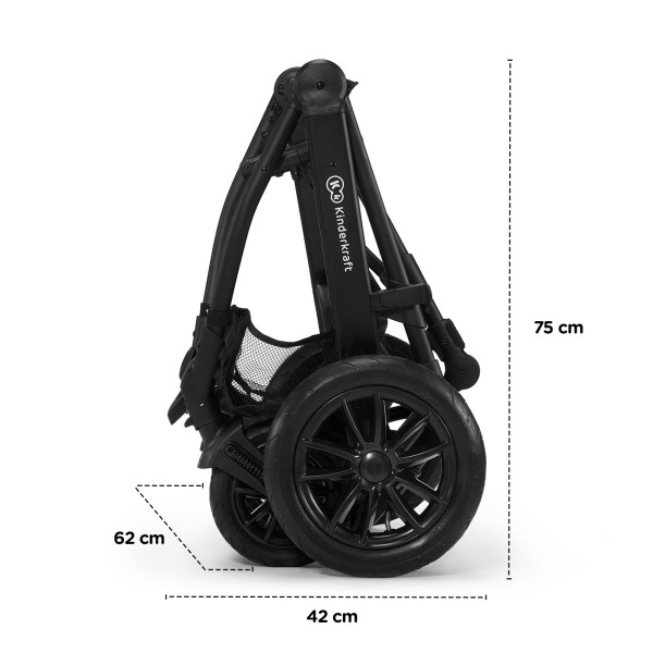 Универсальная коляска 3 в 1 Kinderkraft Xmoov Black (KKWXMOVBLK3000)