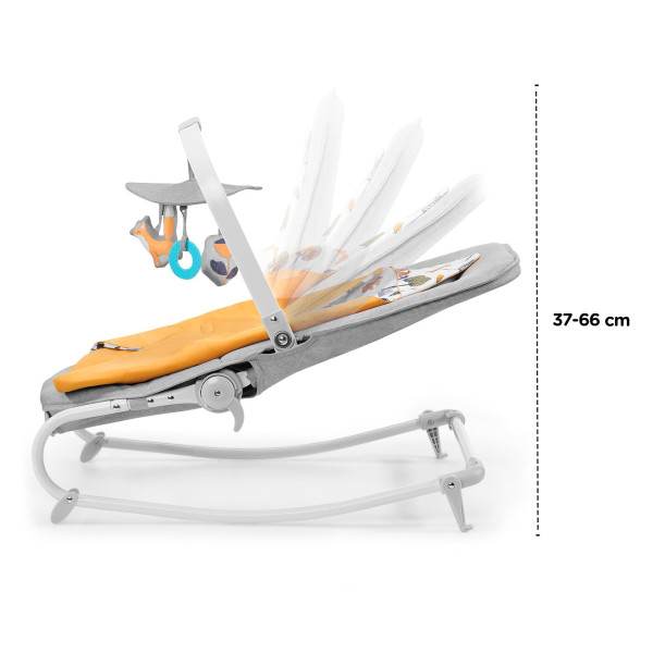 Шезлонг-качалка Kinderkraft Felio 2020 Forest Yellow (KKBFELOYEL000N)