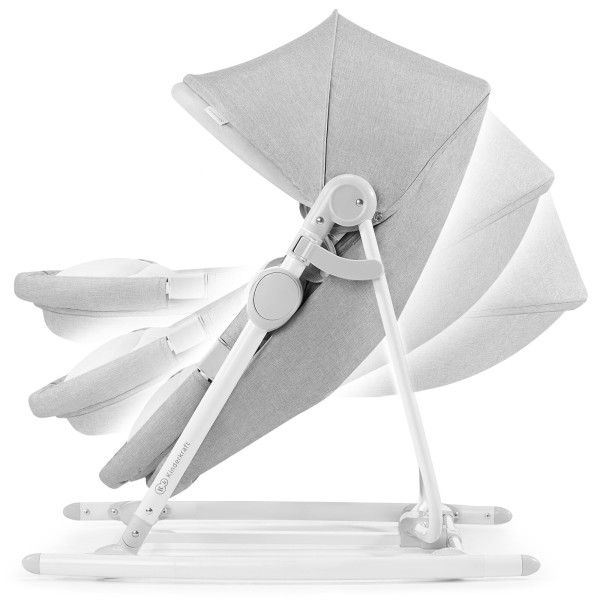 Шезлонг-качалка 5 в 1 Kinderkraft Unimo 2020 Stone Grey (KKBUNIOGRY000N)