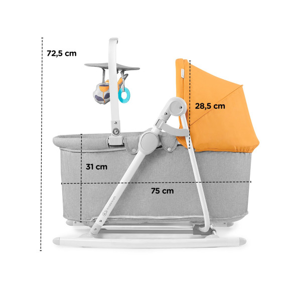 Шезлонг-качалка 5 в 1 Kinderkraft Unimo 2020 Forest Yellow (KKBUNIOYEL000N)