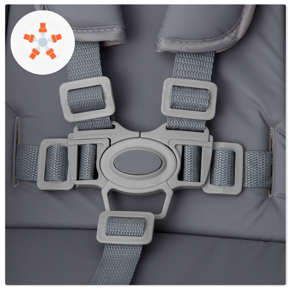 Стульчик для кормления Babytiger Kiki Grey (BTKKIKIGRY0000)
