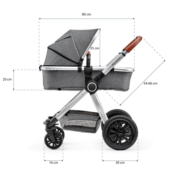 Универсальная коляска 3 в 1 Kinderkraft Veo Gray.