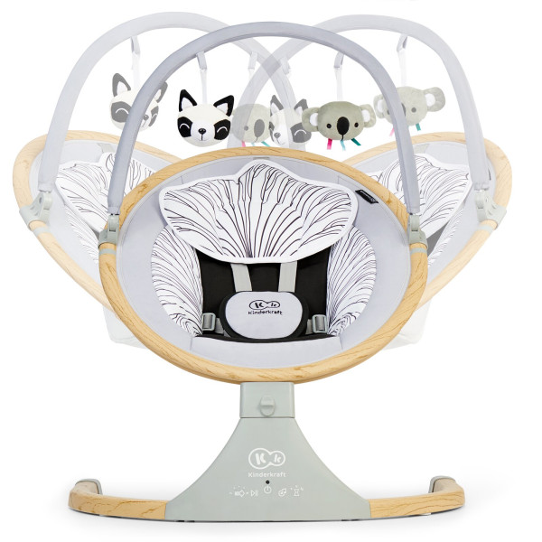Стул-качалка Kinderkraft Lumi Wooden (KBLUMI00GRY0000)