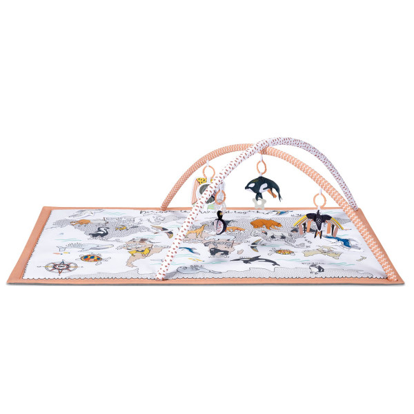 Развивающий коврик-палатка 3 в 1 Kinderkraft Tippy (KPTIPP00MUL0000)