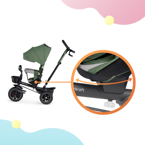 Трехколесный велосипед Kinderkraft Spinstep Pastel Green (KRSPST00GRE0000)
