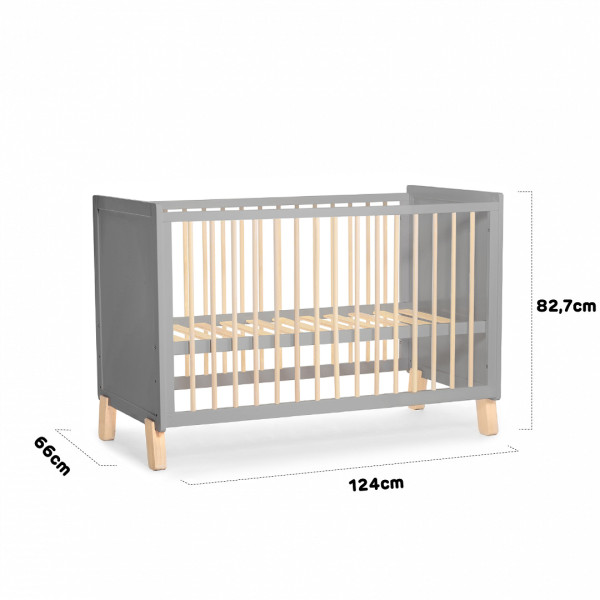 Детская кроватка Kinderkraft Nico Gray (KKHNICOGRY000N)