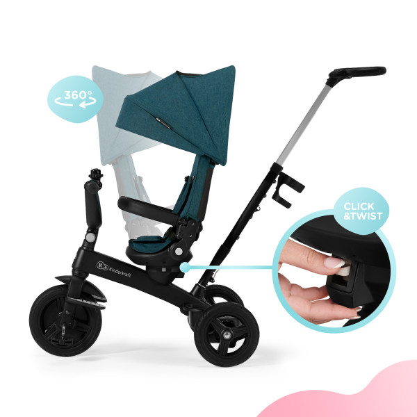 Трехколесный велосипед Kinderkraft Twipper Green (KRTWIP00GRE0000)