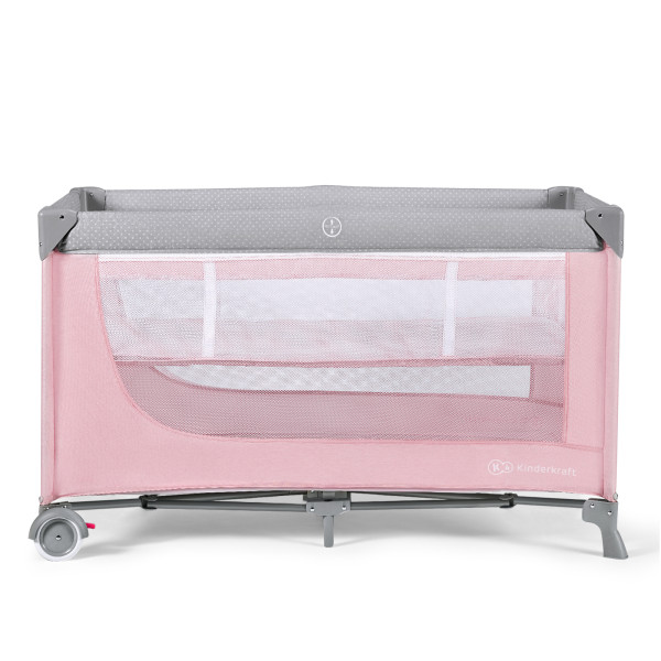 Кровать-манеж Kinderkraft Leody Pink (KCLEOD00PNK0000)