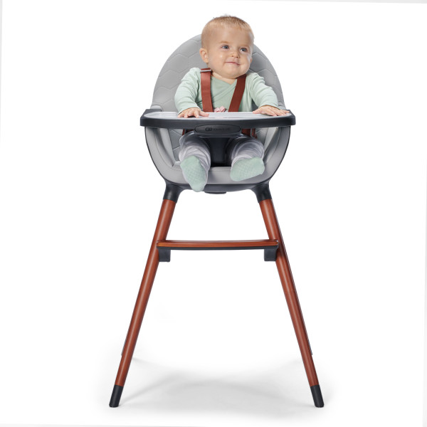 Стульчик для кормления 2 в 1 Kinderkraft Finix Grey (KHFINIX0GRY0000)