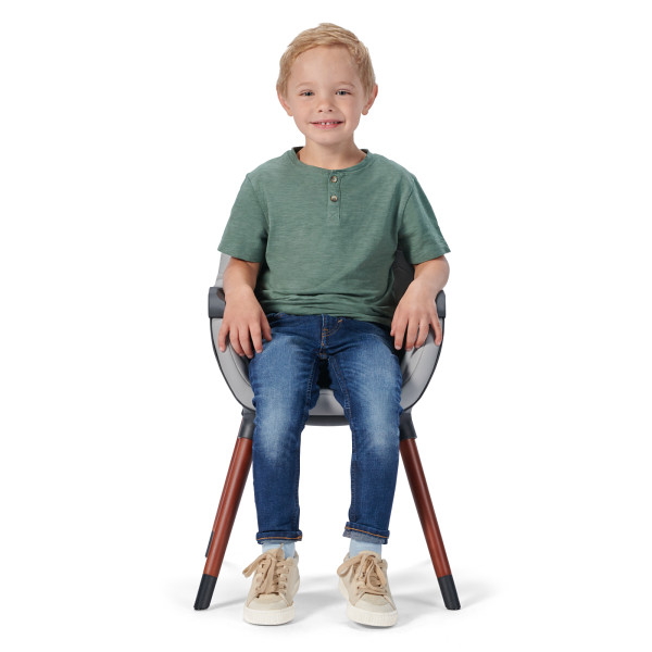 Стульчик для кормления 2 в 1 Kinderkraft Finix Grey (KHFINIX0GRY0000)