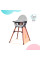 Стульчик для кормления 2 в 1 Kinderkraft Finix Grey (KHFINIX0GRY0000)