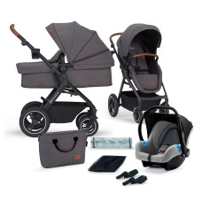 Универсальная коляска 3 в 1 Kinderkraft B-Tour Ash Gray.