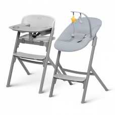 Стульчик для кормления с шезлонгом Kinderkraft Igee Calmee Cloudy Grey (KHIGCA00GRY0000)
