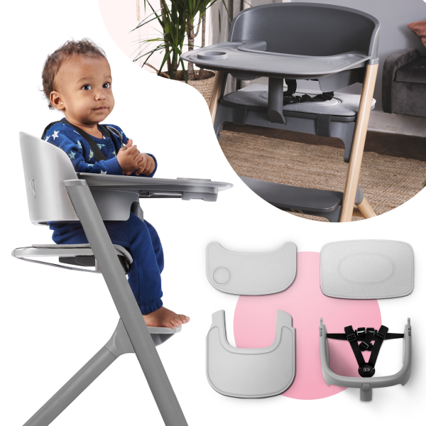 Стульчик для кормления Kinderkraft Igee Cloudy Grey (KHIGEE00GRY0000)