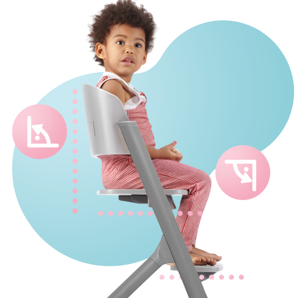 Стульчик для кормления Kinderkraft Igee Cloudy Grey (KHIGEE00GRY0000)