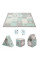 Коврик-пазл Kinderkraft Luno Shapes Mint, 30 элементов (KPLUSH00MIN0000)
