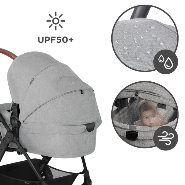 Универсальная коляска 3 в 1 Kinderkraft Xmoov CT Dark Gray (KSXMOV00DGR3000)
