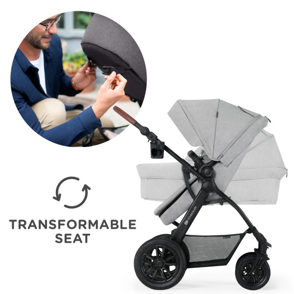 Универсальная коляска 3 в 1 Kinderkraft Xmoov CT Dark Gray (KSXMOV00DGR3000)