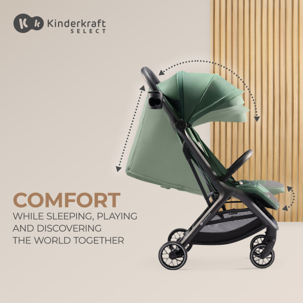 Прогулочная коляска Kinderkraft Nubi 2 Mystic Green (KSNUBI02GRE0000)