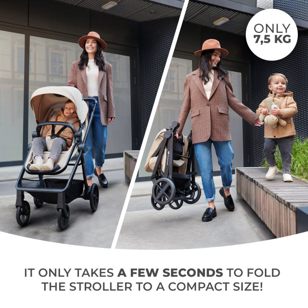 Универсальная коляска 3 в 1 Kinderkraft Newly Moonlight Grey