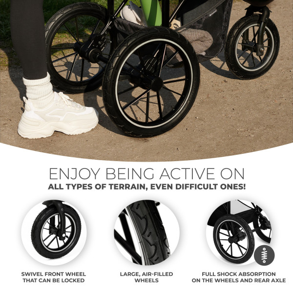 Прогулочная коляска Kinderkraft Helsi Deep Black (KSHELS00BLK0000)