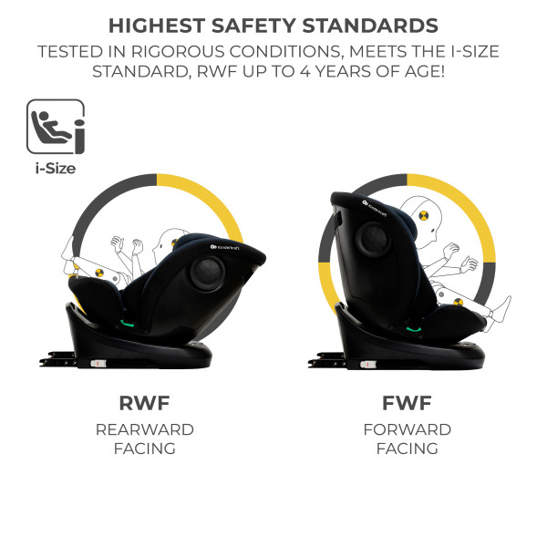 Автокресло Kinderkraft i-Grow i-Size Black (KCIGRO00BLK0000)