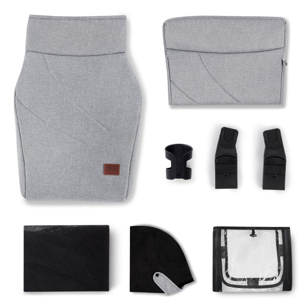 Универсальная коляска 2 в 1 Kinderkraft Everyday 2 Light Gray