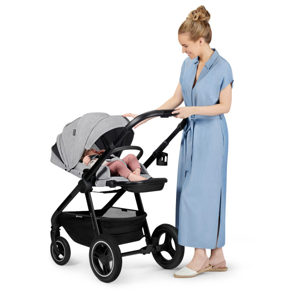Универсальная коляска 2 в 1 Kinderkraft Everyday 2 Light Gray