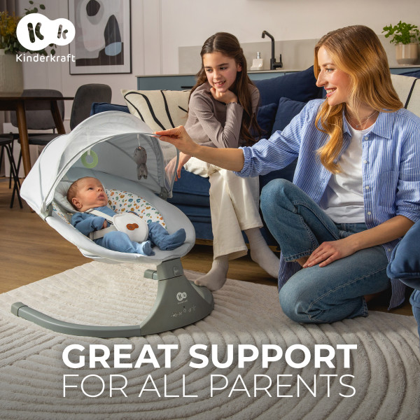 Кресло-качалка Kinderkraft Lumi 2 Dark Grey (KBLUMI02DGR0000)