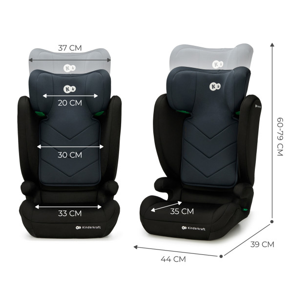Автокресло Kinderkraft i-Spark Black (KCISPA00BLK0000)