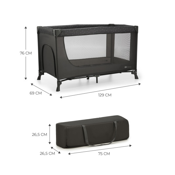 Кровать-манеж Kinderkraft Joy Light Grey (KLJOYLIGRY00000)