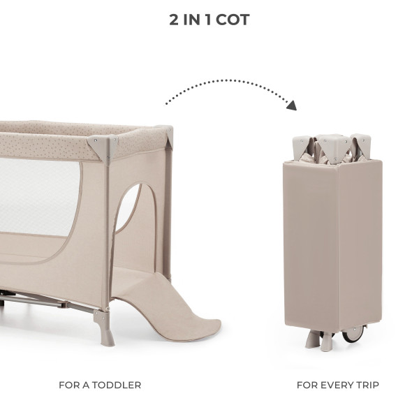 Кровать-манеж Kinderkraft Joy 2 Beige (KLJOY02BEG00000)