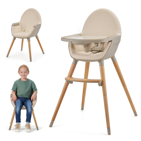 Стульчик для кормления 2 в 1 Kinderkraft Fini 2 Beige (KHFINI02BEG0000)