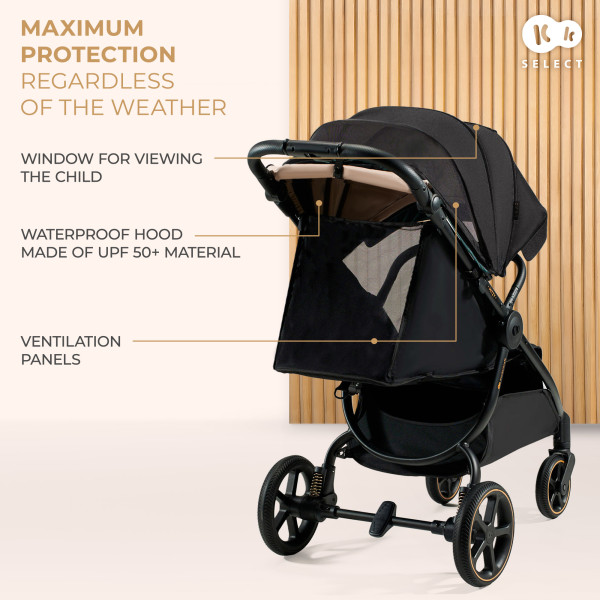 Прогулочная коляска Kinderkraft Mitzy Ink Black (KSMITZ00BLK0000)