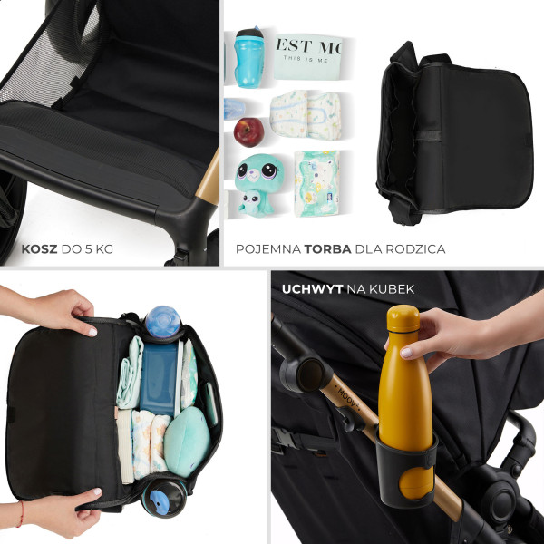 Универсальная коляска 3 в 1 Kinderkraft Moov 2 Pure Black (KSMOOV02BLKEV00)