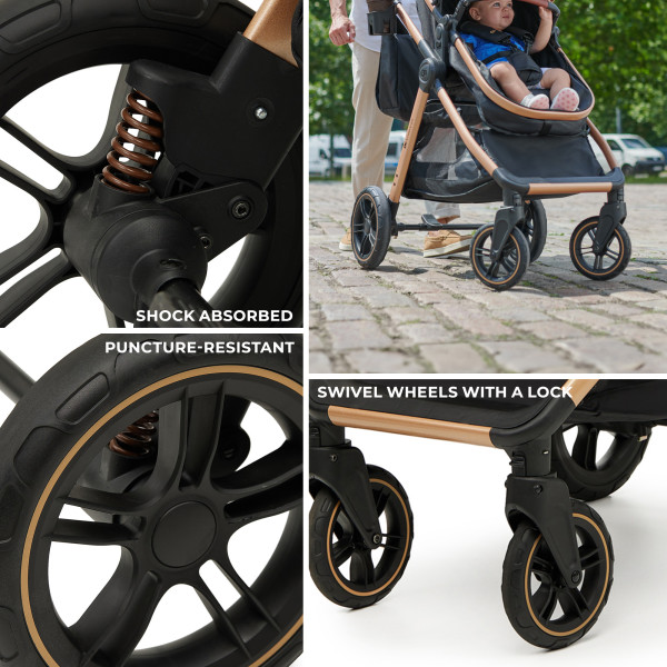 Универсальная коляска 3 в 1 Kinderkraft Esme Pure Black.