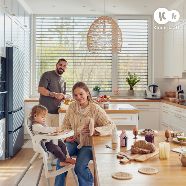 Стульчик для кормления Kinderkraft Dinnly Grey (KHDINN00LGR0000)