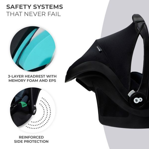 Автокресло-переноска Kinderkraft Mink Pro i-Size Black (KCMINKPRBLK0000)