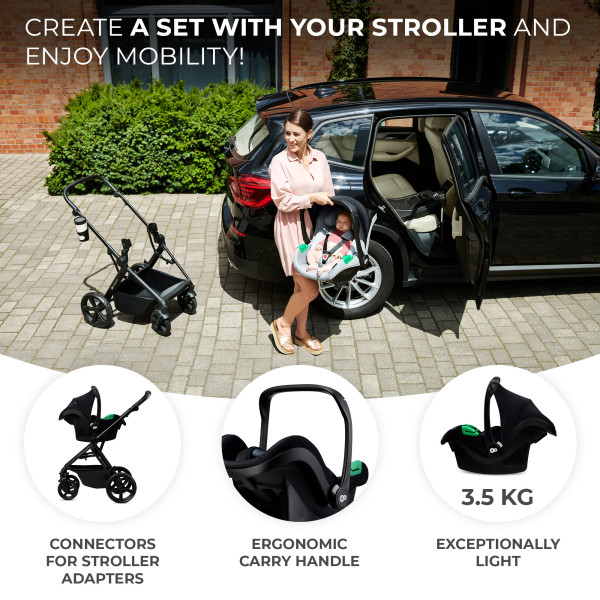 Автокресло-переноска Kinderkraft Mink Pro i-Size Black (KCMINKPRBLK0000)