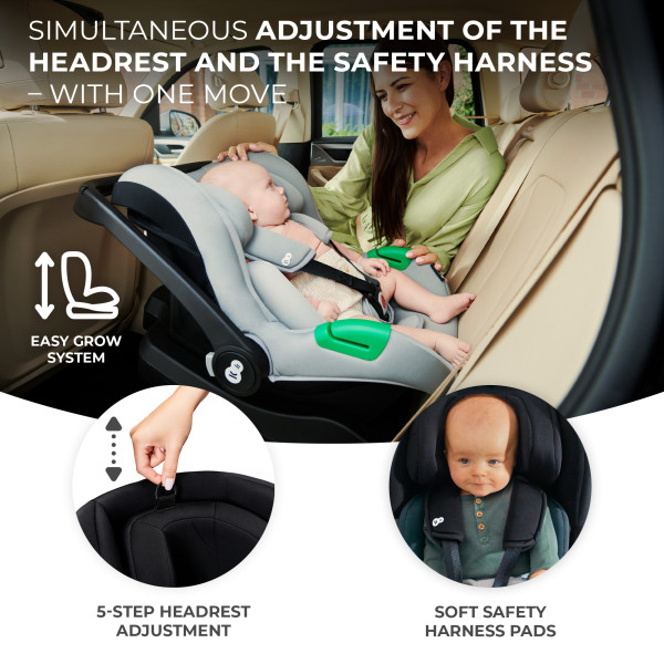 Автокресло-переноска Kinderkraft Mink Pro i-Size Black (KCMINKPRBLK0000)