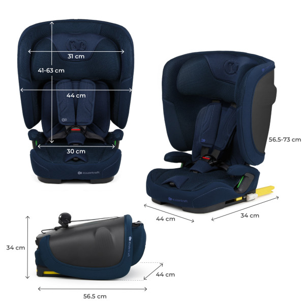Автокресло Kinderkraft Fix2Go i-Size Navy (KCFI2GO0NAV0000)