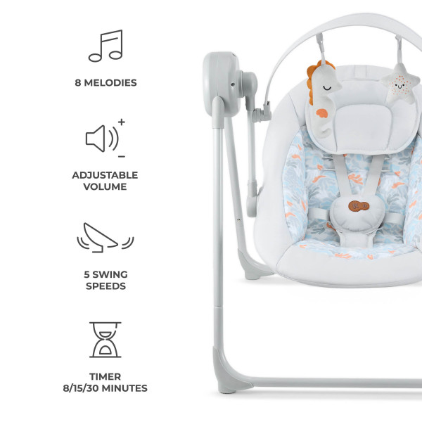 Кресло-качалка Kinderkraft Swingee Grey (KBSWIN00GRY0000)