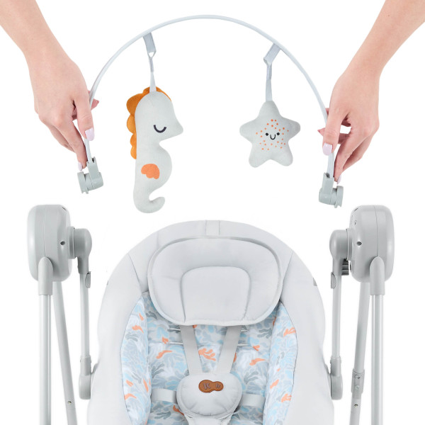 Кресло-качалка Kinderkraft Swingee Grey (KBSWIN00GRY0000)