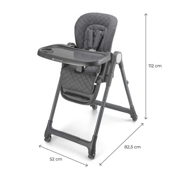 Стульчик для кормления Kinderkraft Tulo Grey (KHTULO00GRY0000)