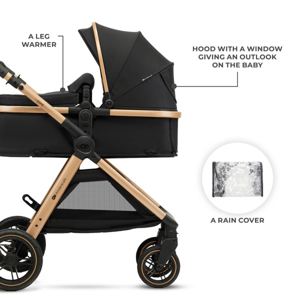 Универсальная коляска 3 в 1 Kinderkraft Esme Pro Pure Black.